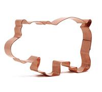 Cute Hippo Copper Hippopotamus Cookie Cutter - Handmade in the USA