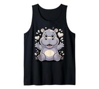 Cute Hippo Hippopotamus Lover Safari Animal Tank Top