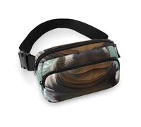 Cute Hippos Waist Bag Fashion Fanny Bag with Adjustable Strap for Outdoor Workout Cycling Unisex, white, 20x13cm, Waist Bag