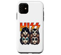Cute Hiss Cats Rock Kittens Kitty Rocking Music Cat Lovers Case for iPhone 11