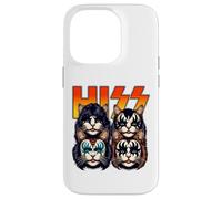 Cute Hiss Cats Rock Kittens Kitty Rocking Music Cat Lovers Case for iPhone 14 Pro