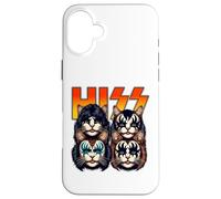 Cute Hiss Cats Rock Kittens Kitty Rocking Music Cat Lovers Case for iPhone 16 Plus