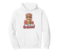 Cute Hola from Granada Spain, Fun Family Europe Travel Pullover Hoodie