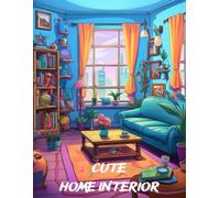 Cute Home Interior Coloring Book for kids and adults: Charming Designs for Creative Fun and Relaxation