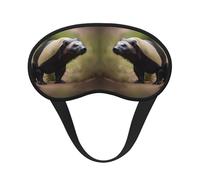 Cute Honey Badger Print Adjustable Eye Cover for Sleeping, Comfortable, Pressure-Free and Breathable Sleeping Masks