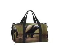 Cute Honey Badger Print Handheld Crossbody Sports Luggage Bag