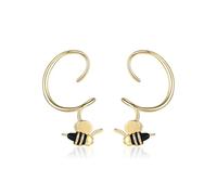 Cute Honey Bee Hoop Dangle Earrings Hypoallergenic Fashion Large Bumble Bee Animal Cartilage Piercing Hanging Cuff Studs Statement Delicate Jewelry Gifts For Women Daughter Anniversary Holiday Xmas, S