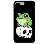 Cute Horror Kawaii Frog Amphibian Sitting on Skull Case for iPhone 7 Plus/8 Plus