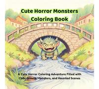 Cute Horror Monsters Coloring Book: 50 Fun and Spooky Chibi Creatures to Color - Ghosts, Vampires, Werewolves, Witches and Cute Creepy Monsters