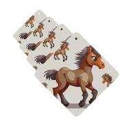 Cute Horse Car Air Freshener Cards for Women Men 4 Pack Cute Car Accessories Long Lasting Scent Car Diffuser Hanging Auto Aromatherapy Tablets Car Fresheners Gifts