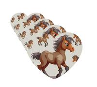 Cute Horse Car Air Freshener Cards for Women Men 4 Pack Cute Car Accessories Long Lasting Scent Car Diffuser Hanging Auto Aromatherapy Tablets Car Fresheners Gifts