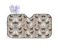Cute Horse Car Windshield Sunshade Keeps Vehicle Cool Front Window Summer Accessories