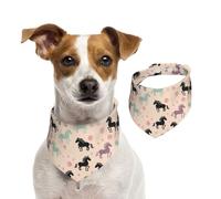 Cute Horse Dog Bandanas,Summer Bandanas for Dogs Washable Adjustable Dog Triangle Scarf Bibs Cute Pet Bibs for Medium Large Dogs Puppy and Cats Medium