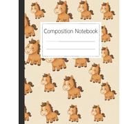Cute Horse Pattern Composition Notebook: A Fun and Practical Journal for School, Note Taking, and Creative Writing for Kids and Students