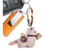 Cute Horse Pendant - Mini Plush Collectible Figure, Keychain with Lanyard Strap, Decorative Stuffed Animal for Bag, Charming Gift for Christmas, New Year 2026, Party Favors