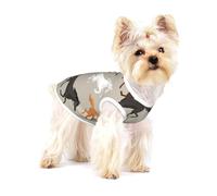 Cute Horse Print,Cotton Sleeveless Pet T-Shirt Soft Stretchy Puppy Breathable Vest,M