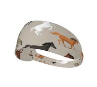 Cute Horse Print,Sports Sweatband for Unisex Multi Headband Elastic Exercise Hairband