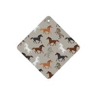 Cute Horse Printing 10 Pcs Car Air Freshener Hanging Sheets Scented Hanging Sheets With Rope For Home