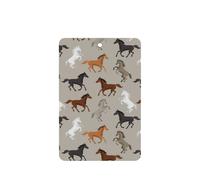 Cute Horse Printing 10 Pcs Car Air Freshener Hanging Sheets Scented Hanging Sheets With Rope For Home