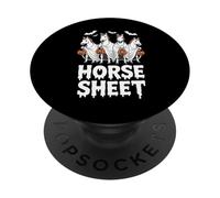 Cute Horse Sheet Ghost Halloween Costume Spooky Season PopSockets Adhesive PopGrip