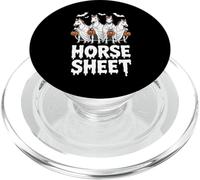 Cute Horse Sheet Ghost Halloween Costume Spooky Season PopSockets PopGrip for MagSafe