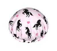 Cute Horse Shower Cap For Women'S - Reusable Waterproof Shower Hair Cap For Bathing, Skin Care, And Home