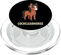 Cute Horse Wearing Headphones Music Lover PopSockets PopGrip for MagSafe
