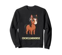 Cute Horse Wearing Headphones Music Lover Sweatshirt