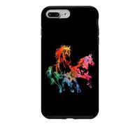 Cute Horses colorful drawing Horse silouhette Case for iPhone 7 Plus/8 Plus