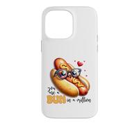 Cute Hot Dog Bun In A Million Love Pun Design Case for iPhone 14 Pro Max