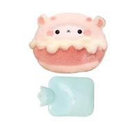 Cute Hot Water Bottle - Hot Water Bottle with Lid | Cartoon Winter Animal Water Filled Hot Water Bottle, Removable Washable Pocket Heat Bag for Women Men Hands Feet