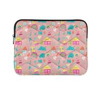 Cute House Laptop Sleeve Bag for 13-13.3Inch, Waterproof Shockproof Laptop Quilting Case, Slim Lightweight Design for Work-L