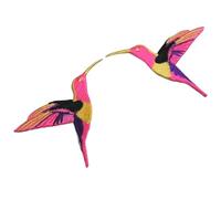 Cute Humming Bird Pair Jeans hat Clothing Badge Iron on Sew on Embroidered Patch appliqué