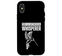 Cute Hummingbird Art For Men Women Bird Watcher Bird Lover Case for iPhone X/XS