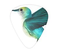 Cute Hummingbird Guitar Plectrums 12 Pieces Set :: Comfortable In The Hand With Smooth Edges Three Thicknesses To Match