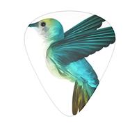Cute Hummingbird Guitar Plectrums Classical Triangle Bass Acoustic And Electric Guitar Plectrums For Guitarists 12 Pieces