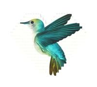 Cute Hummingbird Print Building Brick Block Puzzle - Heart Shaped Picture Puzzles, Wooden Picture Jigsaw Puzzles