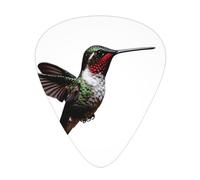 Cute hummingbird Printed pick set - 12 pieces, thin, medium and thick guitar picks, suitable for guitar, bass, electric guitar and ukulele