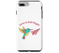 Cute Hummingbird Valentine Love In Full Flight Bird Tee Case for iPhone 7 Plus/8 Plus