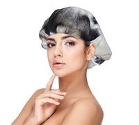Cute Husky,Adult's Satin Sleeping Cap - Women's Elastic Sleep Bonnet, Adjustable Overnight Hair Cover