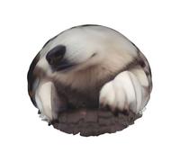 Cute Husky Dog -Print Extra Large Waterproof Shower Cap-Double Layer Protection For Long/Curly Hair