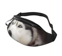 Cute Husky Dog Printed Personalized Waist Bag, Lightweight and Versatile Crossbody Bag for Everyday and Outdoor Adventures