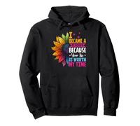 Cute I Became A Teacher Because Your Life Is Worth My Time Pullover Hoodie