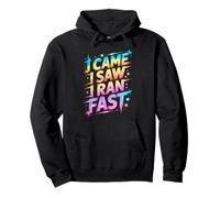 Cute I CAME I SAW I RAN FAST P.E Teacher Run On Sports Fast Pullover Hoodie