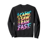 Cute I CAME I SAW I RAN FAST P.E Teacher Run On Sports Fast Sweatshirt