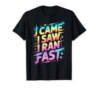 Cute I Came I Saw I Ran Fast P.E Teacher Run On Sports Fast T-Shirt