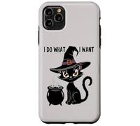 Cute I DO WHAT WANT My Cat Witch Magical Black Meow I'm Fine Case for iPhone 11 Pro Max
