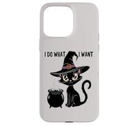 Cute I DO WHAT WANT My Cat Witch Magical Black Meow I'm Fine Case for iPhone 15 Pro Max