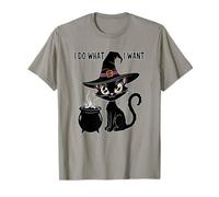 Cute I DO What Want My Cat Witch Magical Black Meow I'm Fine T-Shirt