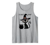 Cute I DO What Want My Cat Witch Magical Black Meow I'm Fine Tank Top